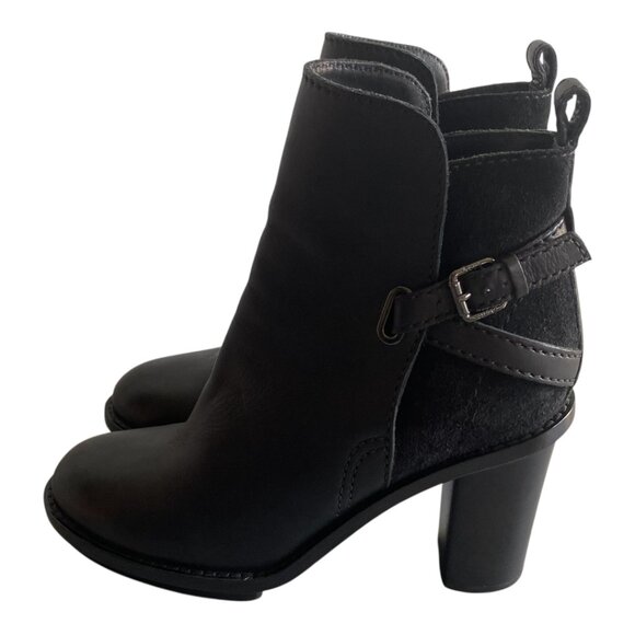 Acne Studios Cypress Black Leather Ankle Boots Sz 8.5 - Picture 2 of 14